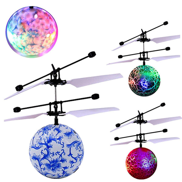 RC Toy EpochAir RC Flying Ball Drone Helicopter Ball Built-in Shinning LED Lighting for Kids Teenagers Colorful Flyings