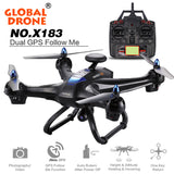 WeGlobal Drone X183 Drone Quadcopter Rc Helicopter Toy Remote Control Toy can carry with 2MP WiFi FPV HD GPS Follow Me 720P Camera