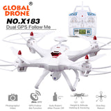 WeGlobal Drone X183 Drone Quadcopter Rc Helicopter Toy Remote Control Toy can carry with 2MP WiFi FPV HD GPS Follow Me 720P Camera